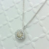 Champagne Diamond Cluster Necklace Pendant