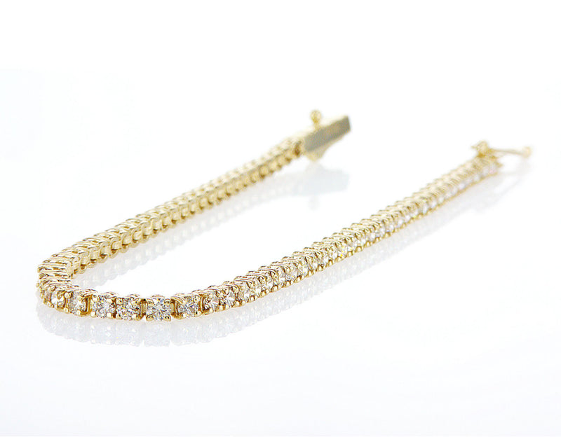 Solid Gold Diamond Bracelet for Women