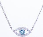Evil Eye Diamond Necklace Pendant