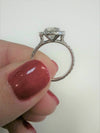 1.70 Carats Diamond Halo Engagement Ring