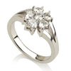 Hearts Flower Diamond Ring