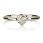 Diamond Heart Ring - Petite Diamond Ring