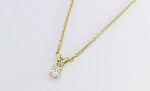 Solitaire Diamond Gold Necklace Pendant