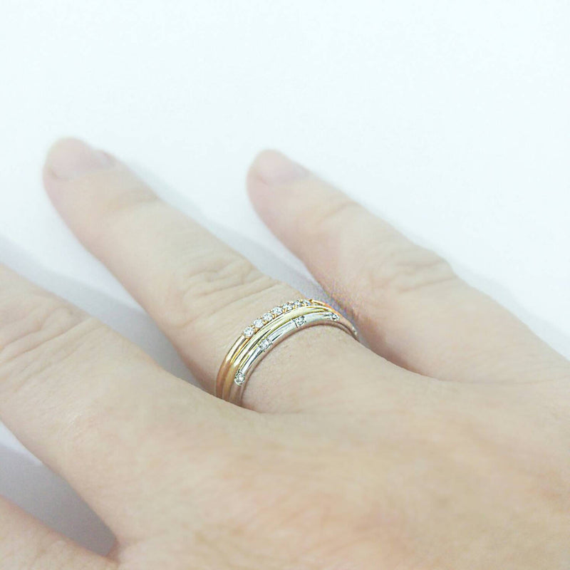 Gold Stacked Ring Set
