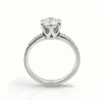 14K White Gold 0.88CT Diamond Engagement Ring