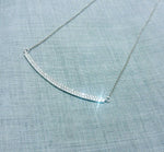 Double Bar Pave Diamond Necklace