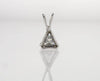 Triangle Diamond Solitaire Necklace