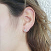 Princess Unisex Diamond Earrings