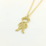 Children Charms Mother Gold Necklace