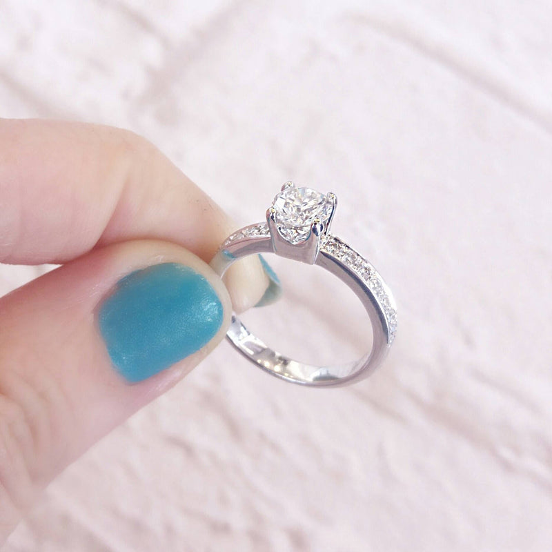Natural Mined Diamond Engagement Ring
