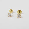 0.70 Carat Diamond 18K Gold Earrings