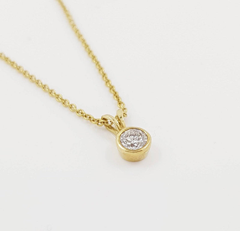 Dainty Diamond Gold Necklace Pendant