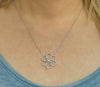 Flower Diamond Pave Necklace Pendant