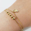 Diamond Charm Bracelet - Friendship Gold Bracelet