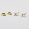 0.70 Carat Lab Grown Diamond 14K Gold Earrings