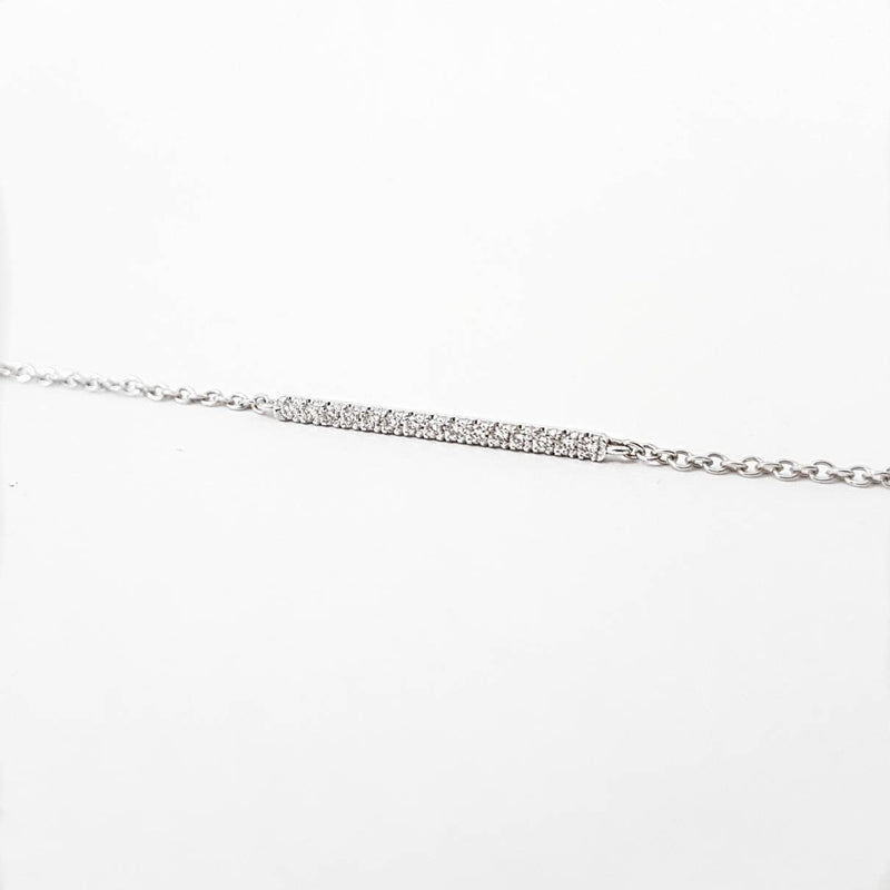 Delicate Diamond Bar Bracelet