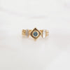 Sky Blue Diamond Vintage Antique Ring