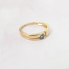 Blue Diamond Promise Ring