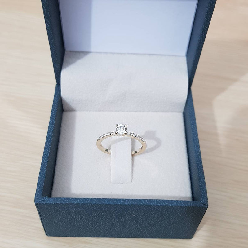 0.25ct Art Deco Diamond Engagement Ring