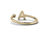 Gold Initial Ring -Signet Letter Rings